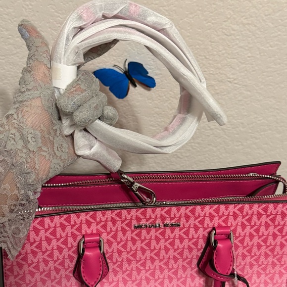 Michael Kors Dragonfruit Satchel Sheila nwt retail $558 - Picture 9 of 13